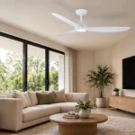 four seasons fans asmart dc ceiling fans product in living room.